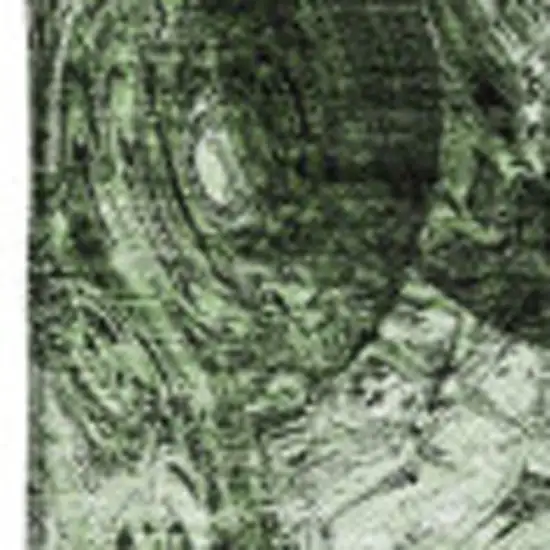 Green And Charcoal Abstract Washable Area Rug With UV Protection Photo 4