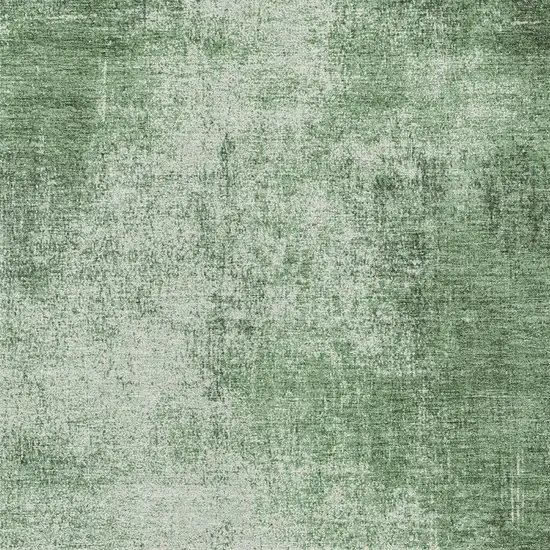 Green And Charcoal Abstract Washable Indoor Outdoor Area Rug Photo 9