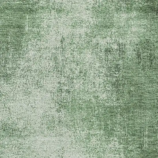 Green And Charcoal Abstract Washable Indoor Outdoor Area Rug Photo 3