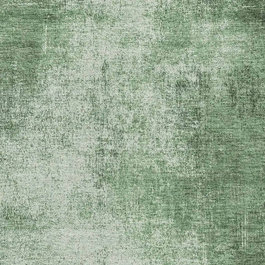 Green And Charcoal Abstract Washable Indoor Outdoor Area Rug Photo 3
