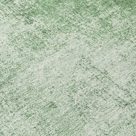 Green And Charcoal Abstract Washable Indoor Outdoor Area Rug Photo 9