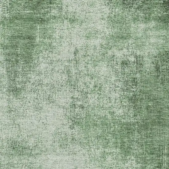 Green And Charcoal Abstract Washable Indoor Outdoor Area Rug Photo 4