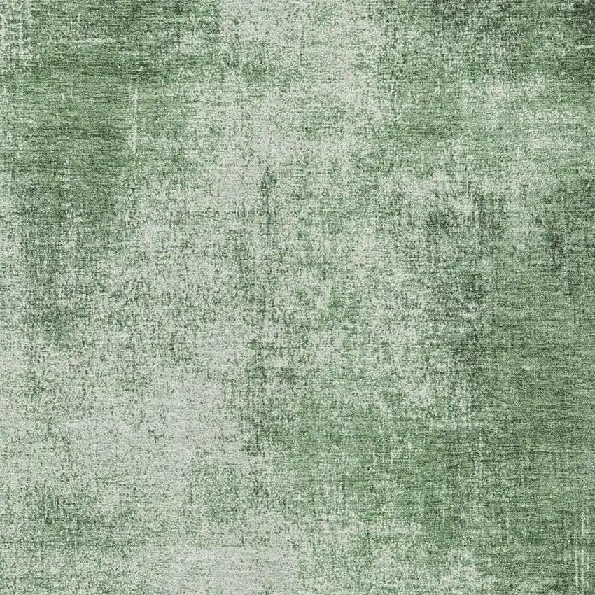 Green And Charcoal Abstract Washable Indoor Outdoor Area Rug Photo 4