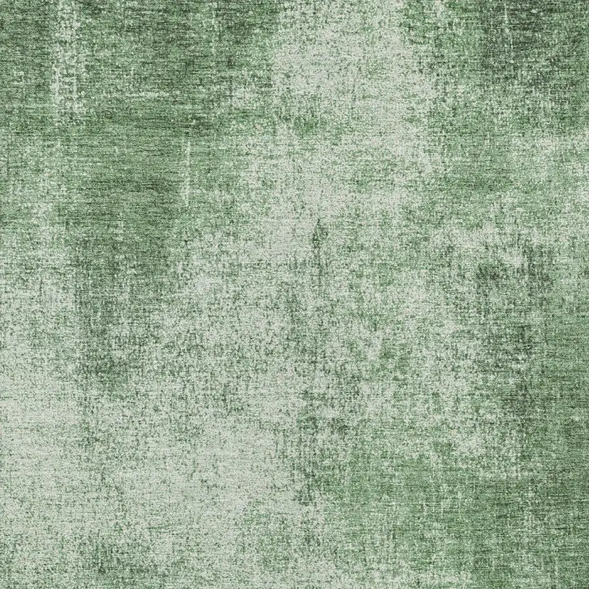 Green And Charcoal Abstract Washable Indoor Outdoor Area Rug Photo 9