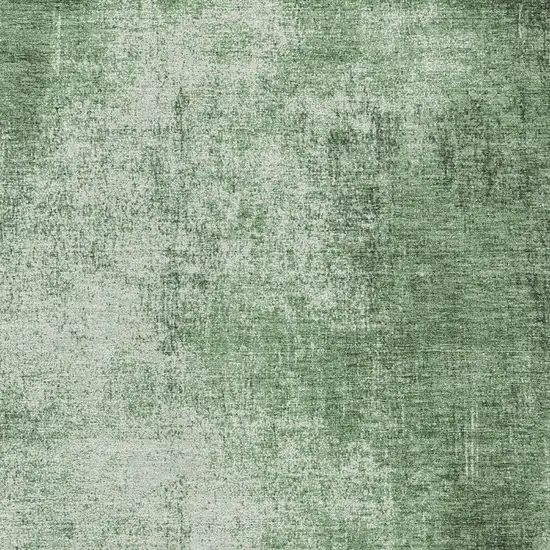Green And Charcoal Abstract Washable Indoor Outdoor Area Rug Photo 9