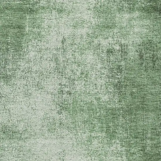 Green And Charcoal Abstract Washable Indoor Outdoor Area Rug Photo 8