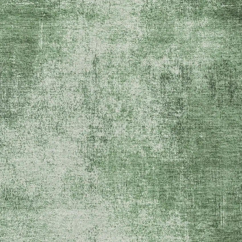 Green And Charcoal Abstract Washable Indoor Outdoor Area Rug Photo 8