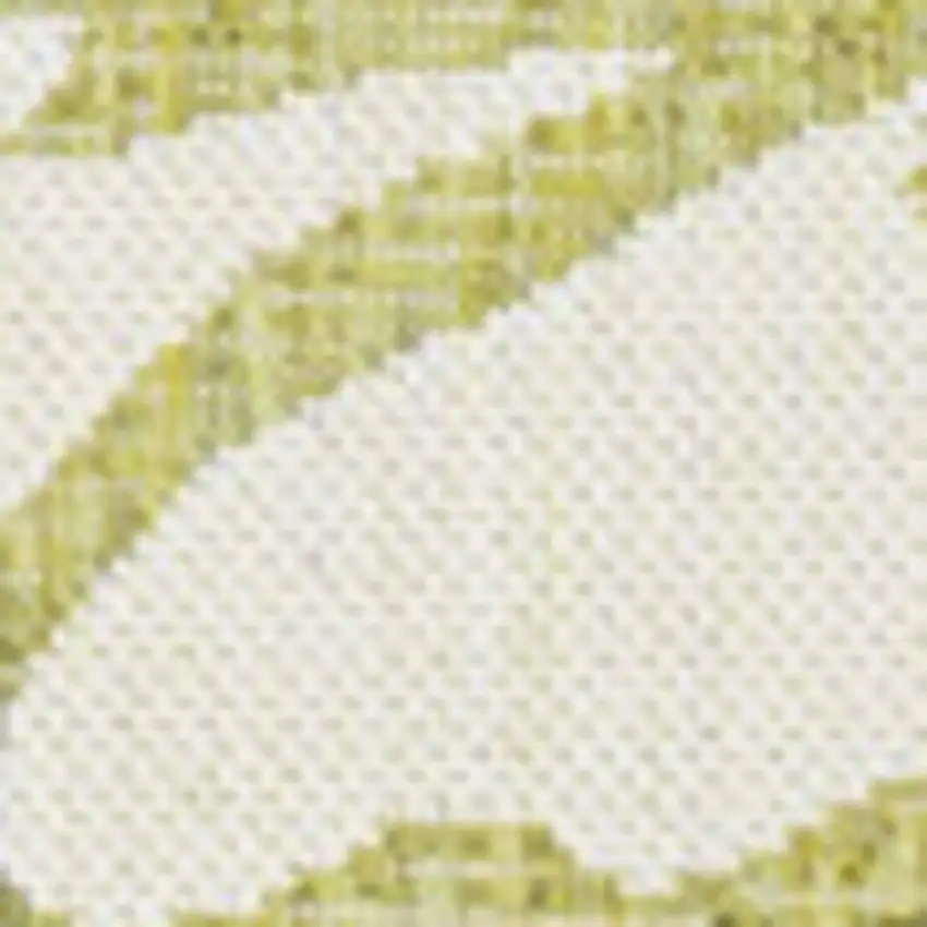 Green And Cream Floral Indoor Outdoor Area Rug Photo 2