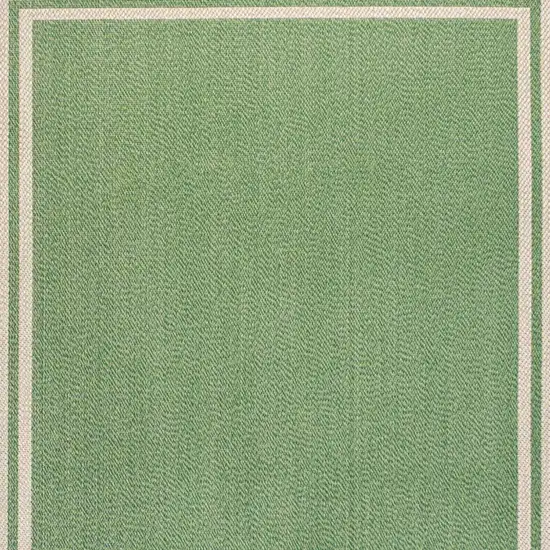 Green And Cream Indoor Outdoor Area Rug Photo 3