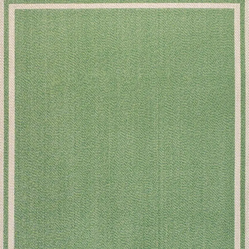 Green And Cream Indoor Outdoor Area Rug Photo 3