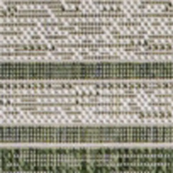 Green And Cream Indoor Outdoor Area Rug Photo 2