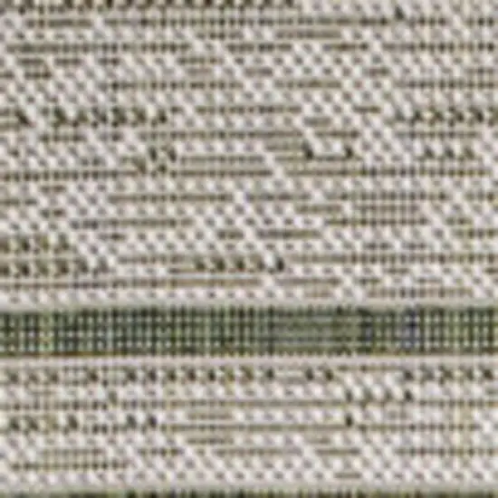 Green And Cream Indoor Outdoor Area Rug Photo 2