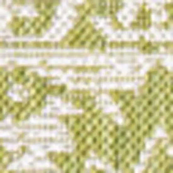 Green And Cream Medallion Indoor Outdoor Area Rug Photo 3