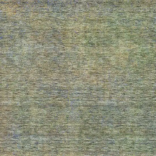 Green And Gold Abstract Washable Area Rug With UV Protection Photo 4