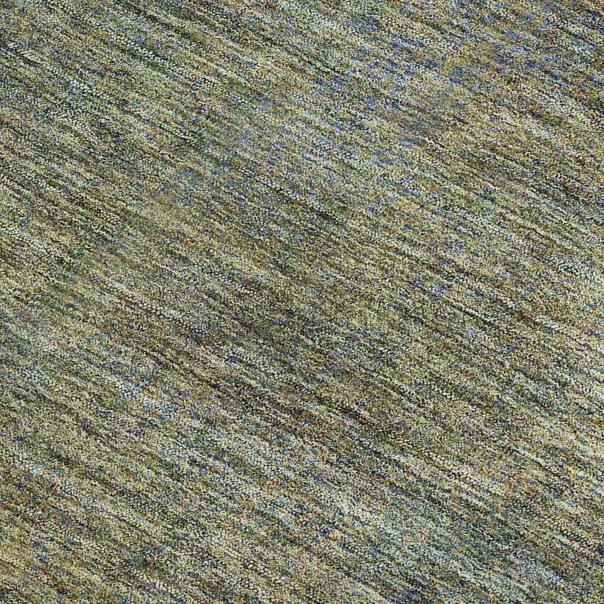 Green And Gold Abstract Washable Area Rug With UV Protection Photo 3