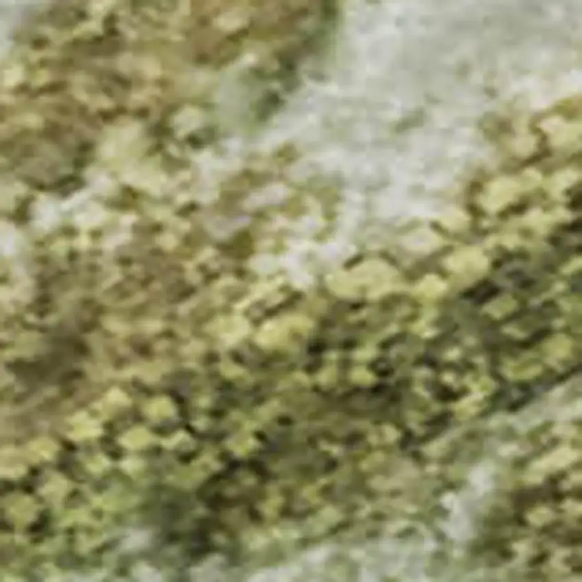 Green And Gold Nautical Washable Area Rug With UV Protection Photo 4