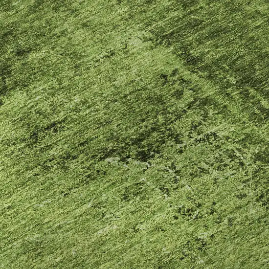 Green And Gray Abstract Washable Area Rug With UV Protection Photo 9