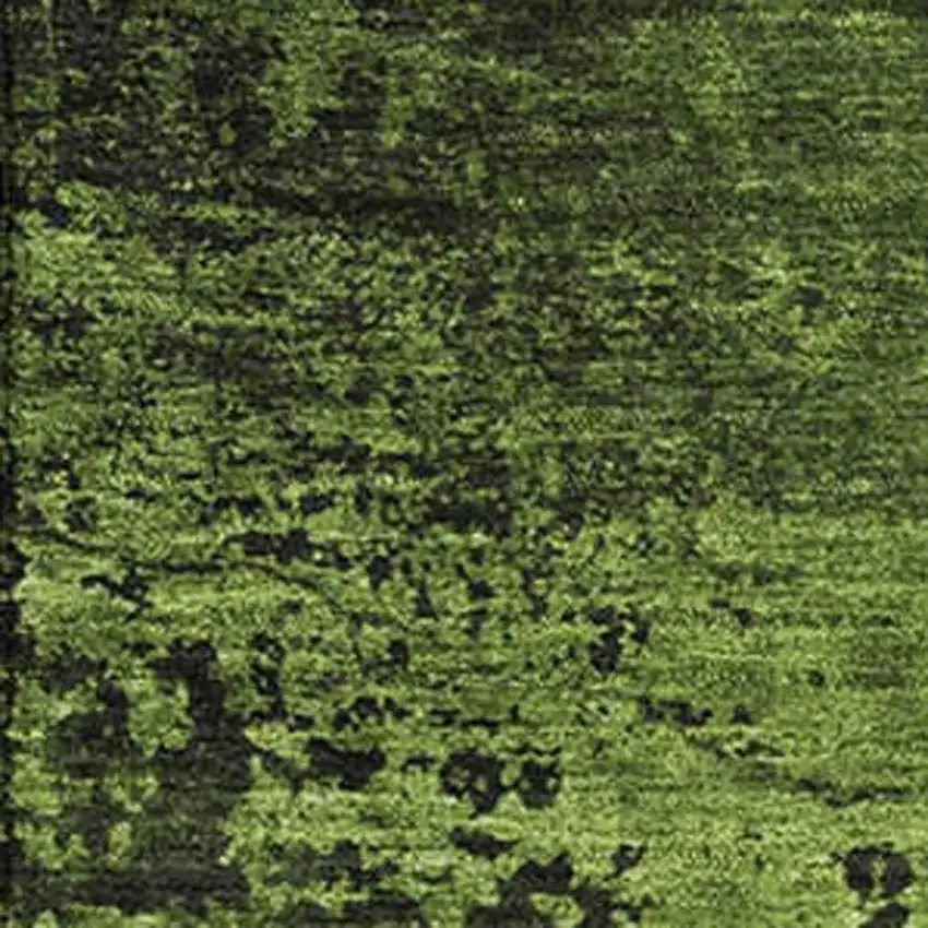 Green And Gray Abstract Washable Area Rug With UV Protection Photo 3