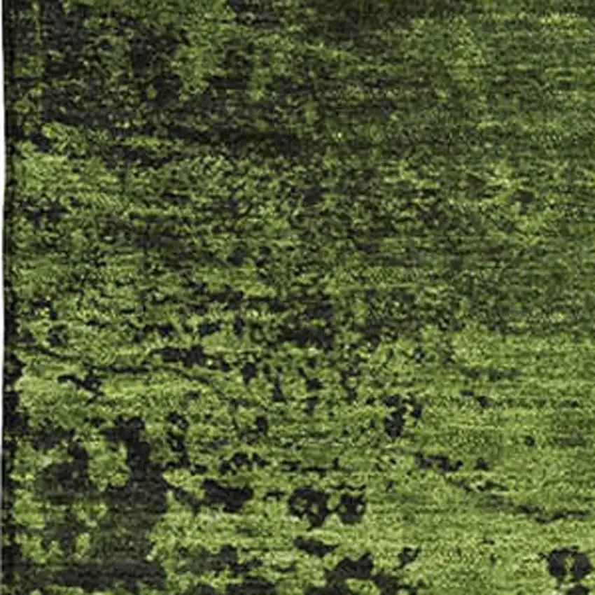 Green And Gray Abstract Washable Area Rug With UV Protection Photo 3
