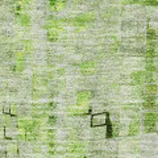 Green And Gray Abstract Washable Area Rug With UV Protection Photo 5