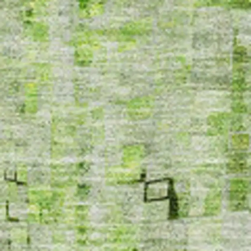 Green And Gray Abstract Washable Area Rug With UV Protection Photo 5