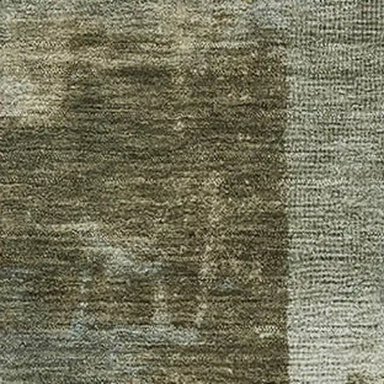 Green And Gray Abstract Washable Area Rug With UV Protection Photo 3