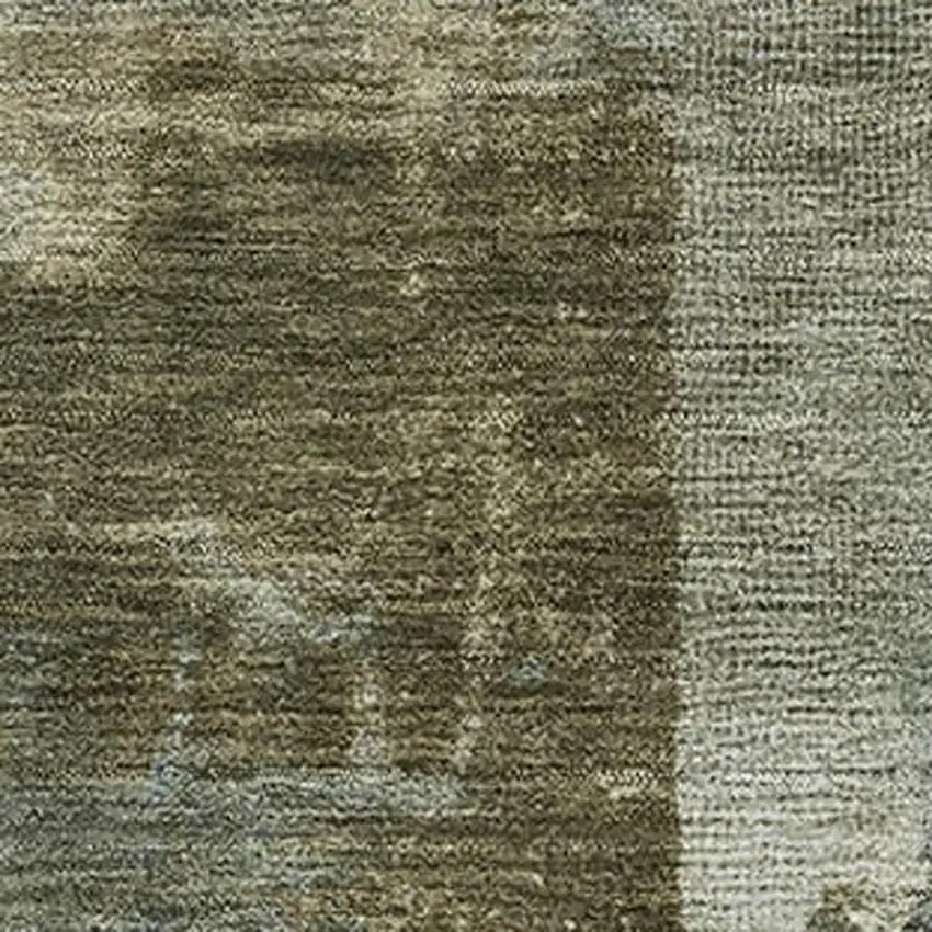 Green And Gray Abstract Washable Area Rug With UV Protection Photo 3