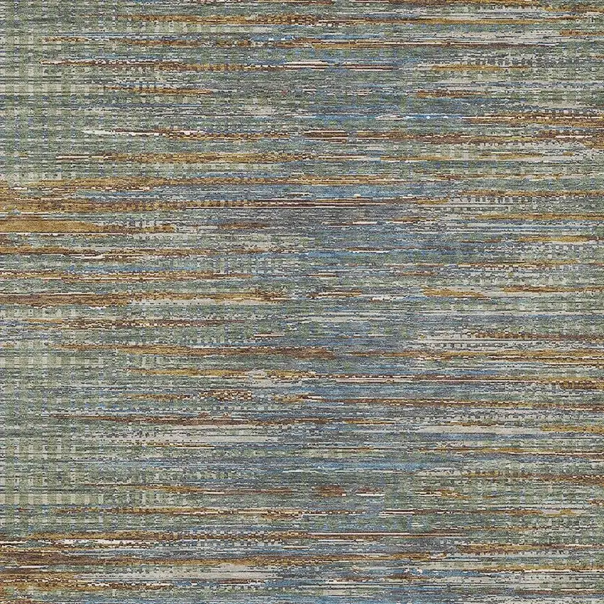 Green And Gray Abstract Washable Indoor Outdoor Area Rug Photo 2