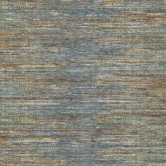Green And Gray Abstract Washable Indoor Outdoor Area Rug Photo 2