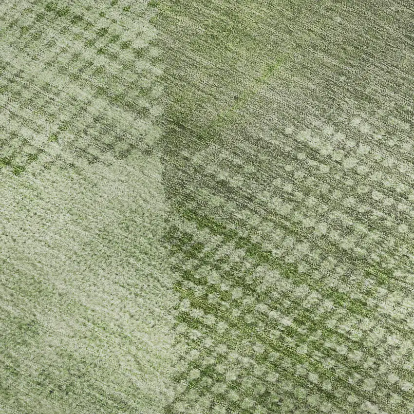 Green And Gray Diamond Washable Area Rug With UV Protection Photo 2