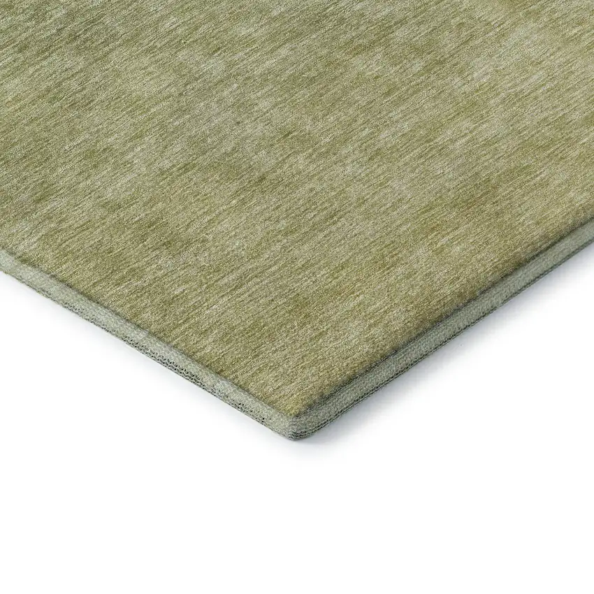 Green And Gray Ombre Washable Area Rug With UV Protection Photo 9