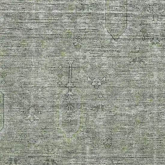 Green And Gray Southwestern Washable Area Rug With UV Protection Photo 3