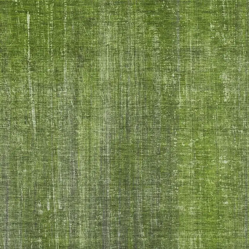 Green And Gray Striped Washable Area Rug With UV Protection Photo 3