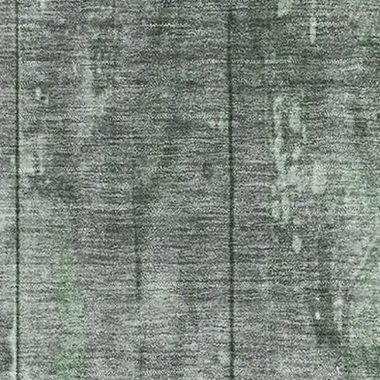 Green And Gray Striped Washable Area Rug With UV Protection Photo 2