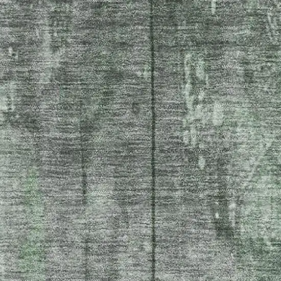 Green And Gray Striped Washable Area Rug With UV Protection Photo 2