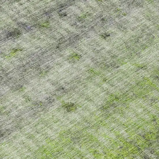 Green And Gray Striped Washable Indoor Outdoor Area Rug Photo 7