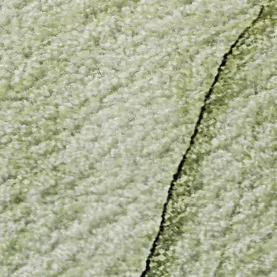 Green And Ivory Abstract Washable Area Rug With UV Protection Photo 4