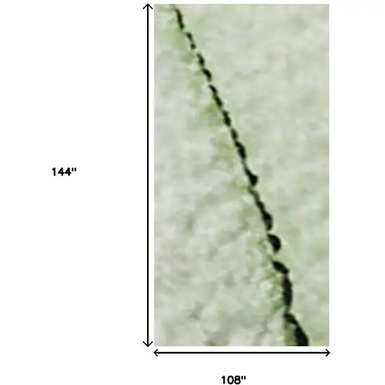 Green And Ivory Abstract Washable Area Rug With UV Protection Photo 7