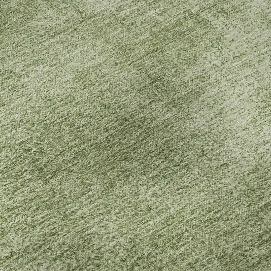 Green And Ivory Abstract Washable Area Rug With UV Protection Photo 1