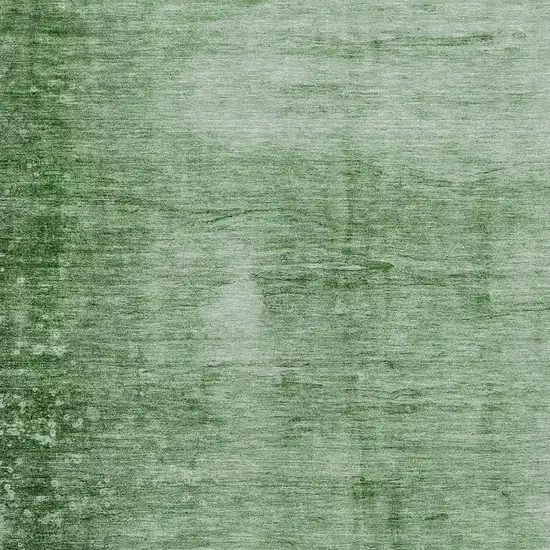 Green And Ivory Abstract Washable Indoor Outdoor Area Rug Photo 4