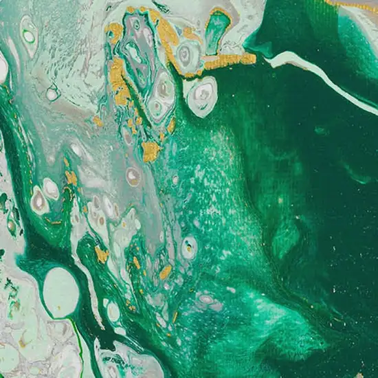 Green And Ivory Abstract Washable Indoor Outdoor Area Rug Photo 5