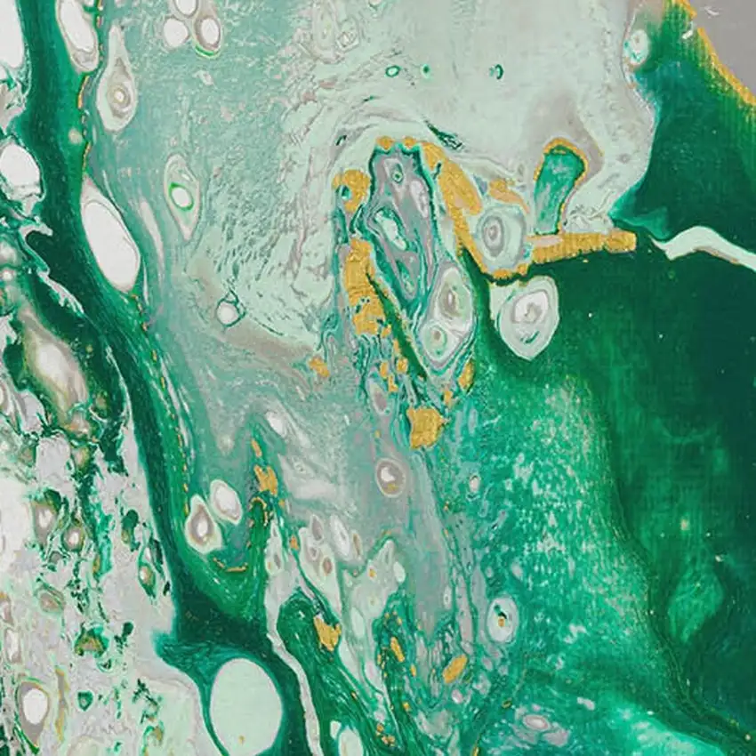 Green And Ivory Abstract Washable Indoor Outdoor Area Rug Photo 7