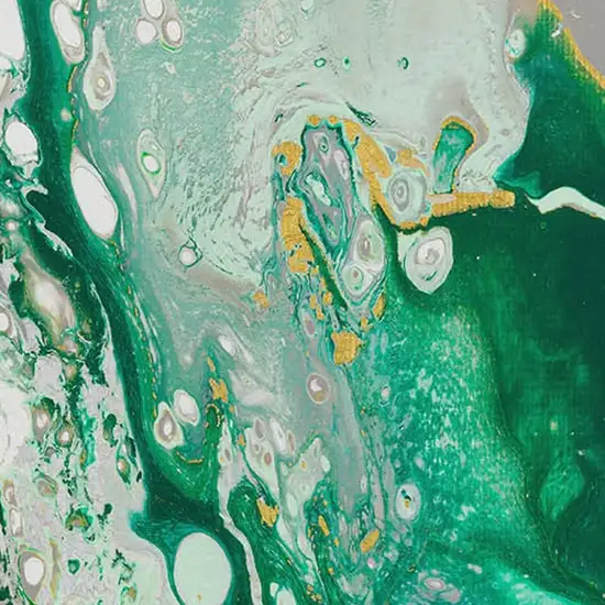 Green And Ivory Abstract Washable Indoor Outdoor Area Rug Photo 6