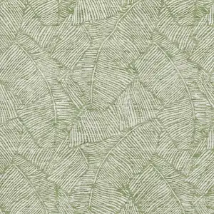 Photo of Green And Ivory Floral Washable Area Rug With UV Protection