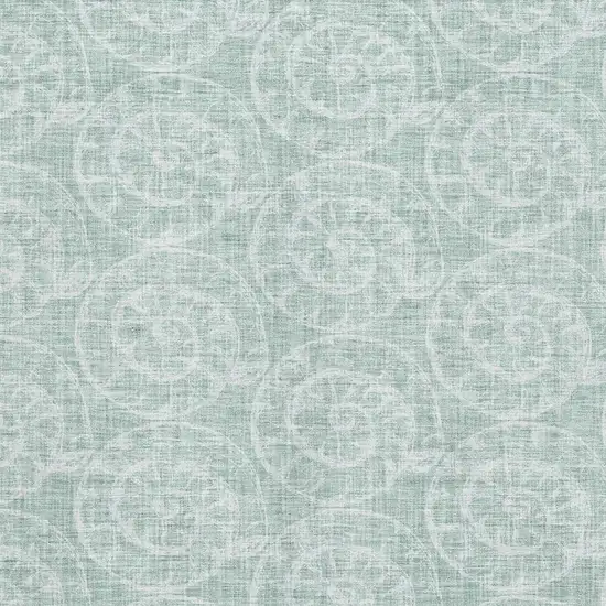 Green And Ivory Geometric Washable Area Rug With UV Protection Photo 3