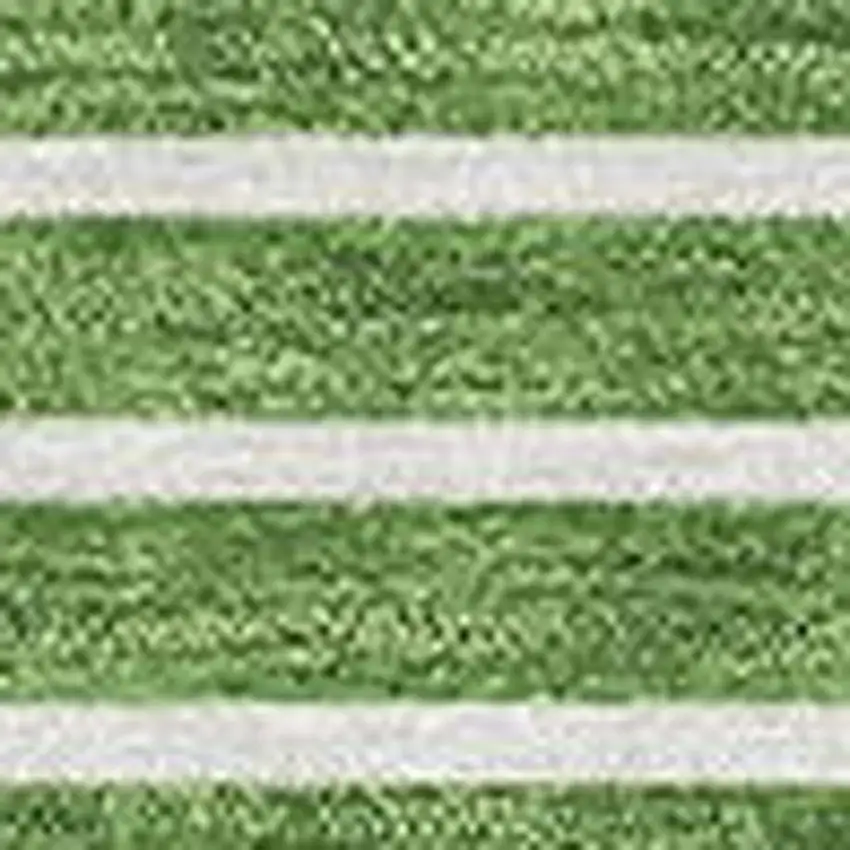 Green And Ivory Geometric Washable Area Rug With UV Protection Photo 2