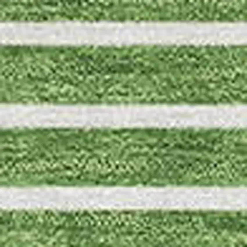 Green And Ivory Geometric Washable Area Rug With UV Protection Photo 2