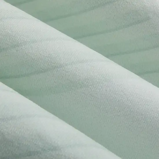 Green And Ivory Geometric Washable Area Rug Photo 7