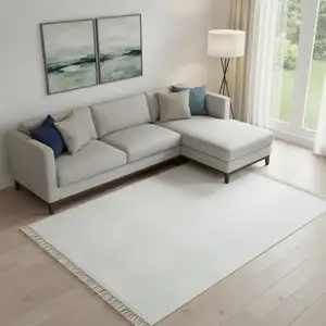 Photo of Green And Ivory Geometric Washable Area Rug