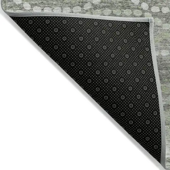 Green And Ivory Ogee Washable Indoor Outdoor Area Rug Photo 7